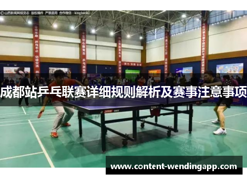 成都站乒乓联赛详细规则解析及赛事注意事项