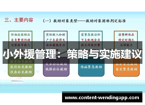 小外援管理：策略与实施建议