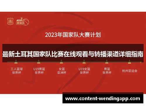 最新土耳其国家队比赛在线观看与转播渠道详细指南 最新土耳其国家队比赛在线观看与转播渠道详细指南