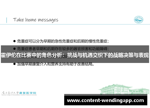 霍伊伦在比赛中的角色分析：挑战与机遇交织下的战略决策与表现