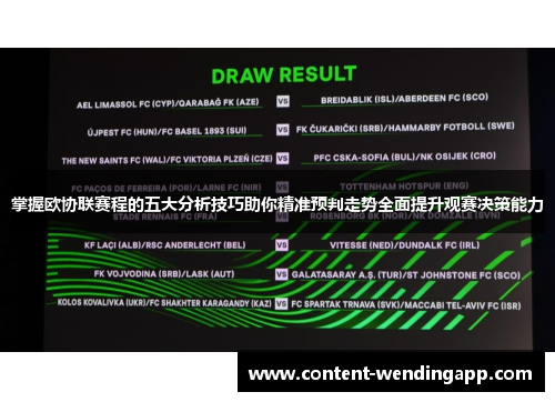 掌握欧协联赛程的五大分析技巧助你精准预判走势全面提升观赛决策能力 掌握欧协联赛程的五大分析技巧助你精准预判走势全面提升观赛决策能力